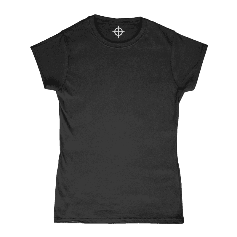 Ladies T-shirt blank garment, printed on demand in the UK